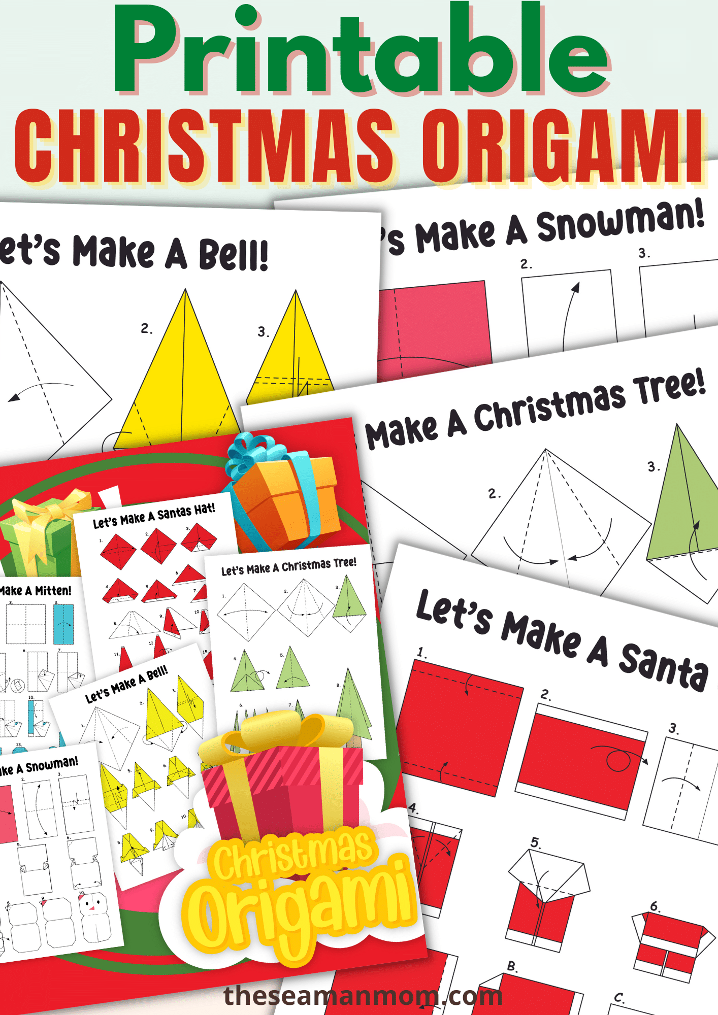 diy origami christmas decorations - easy peasy creative ideas